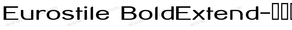 Eurostile BoldExtend字体转换